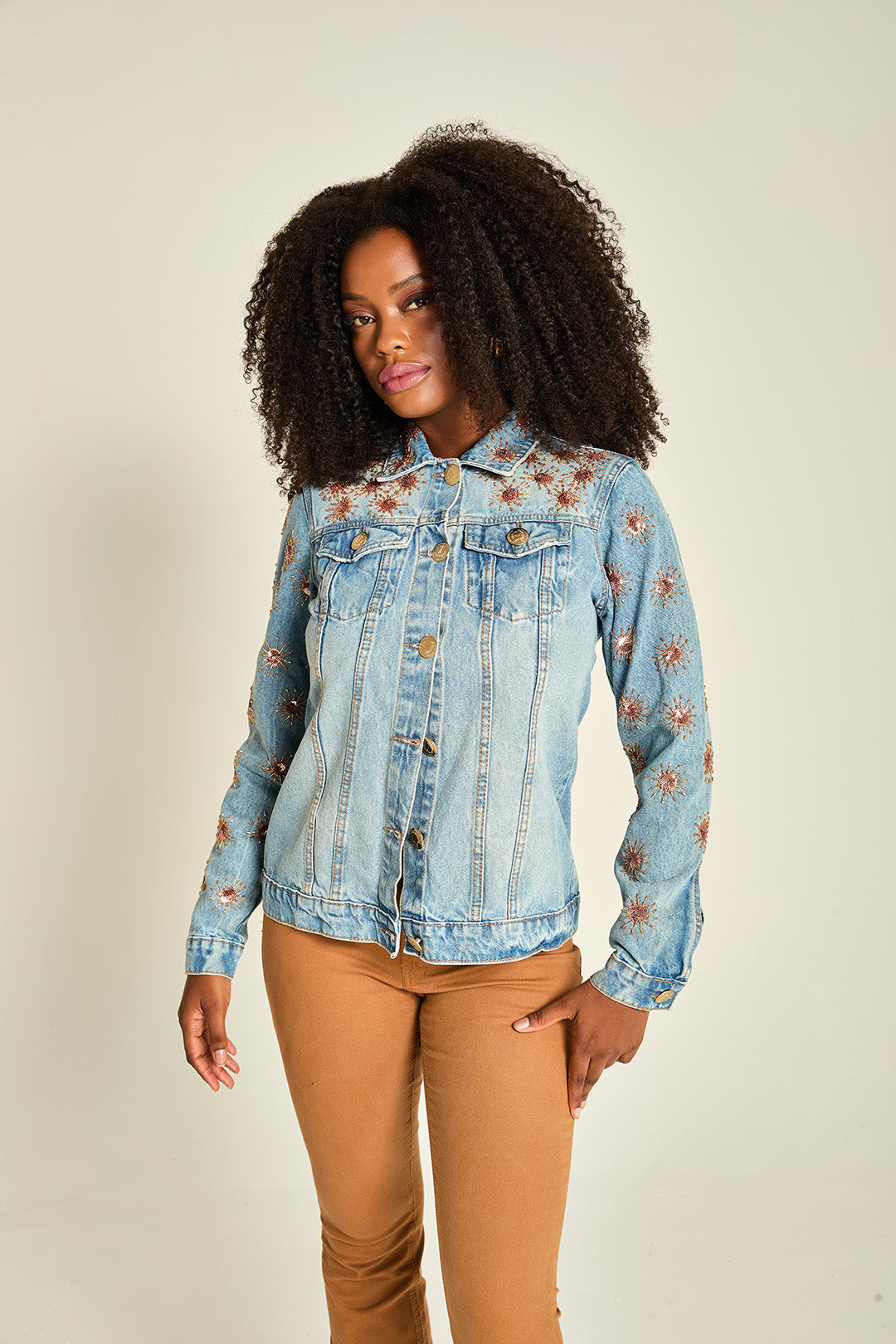 JQ JEANS BORDADA C/ PAETE LOLITA