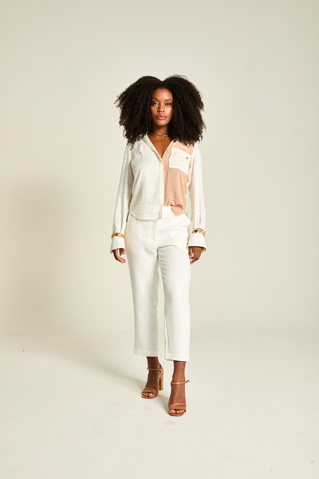 CAMISA LISTRADA DE LISO