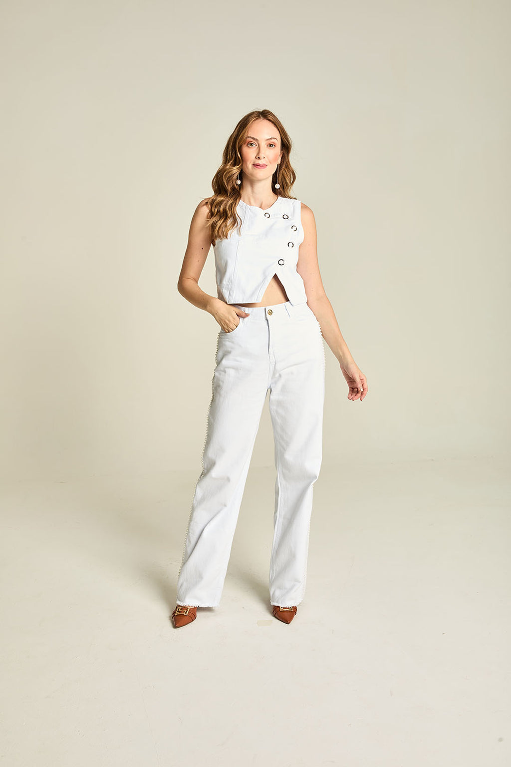 CALCA WIDE LEG BRANCO