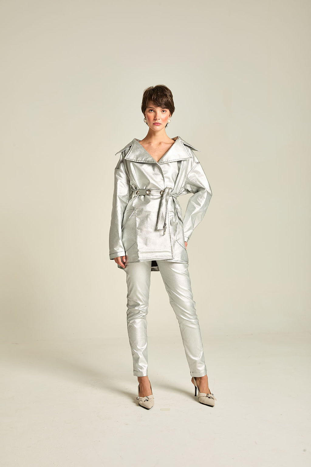 PARKA BENGALINE C/ FOIL - PRATA