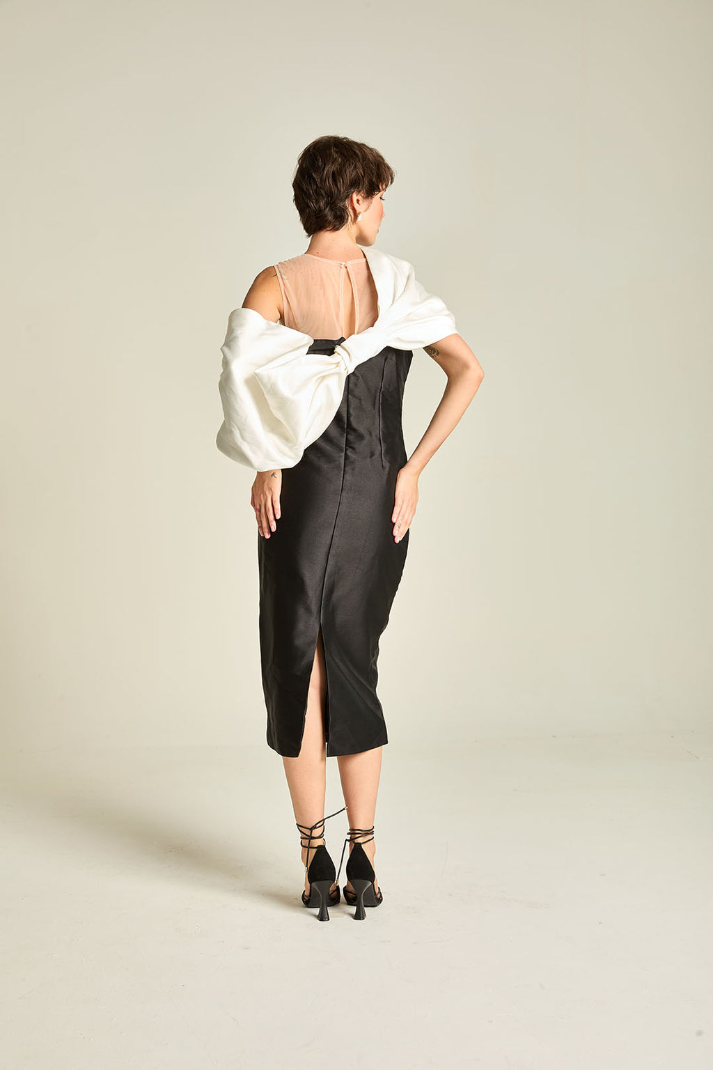 VESTIDO TUBINHO TAFETÁ