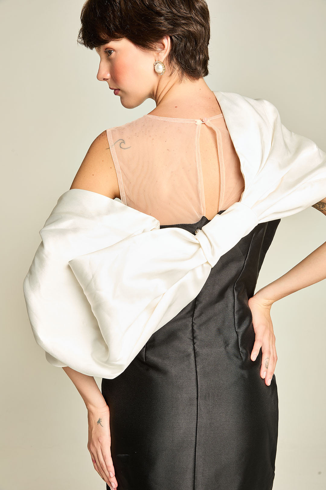 VESTIDO TUBINHO TAFETÁ