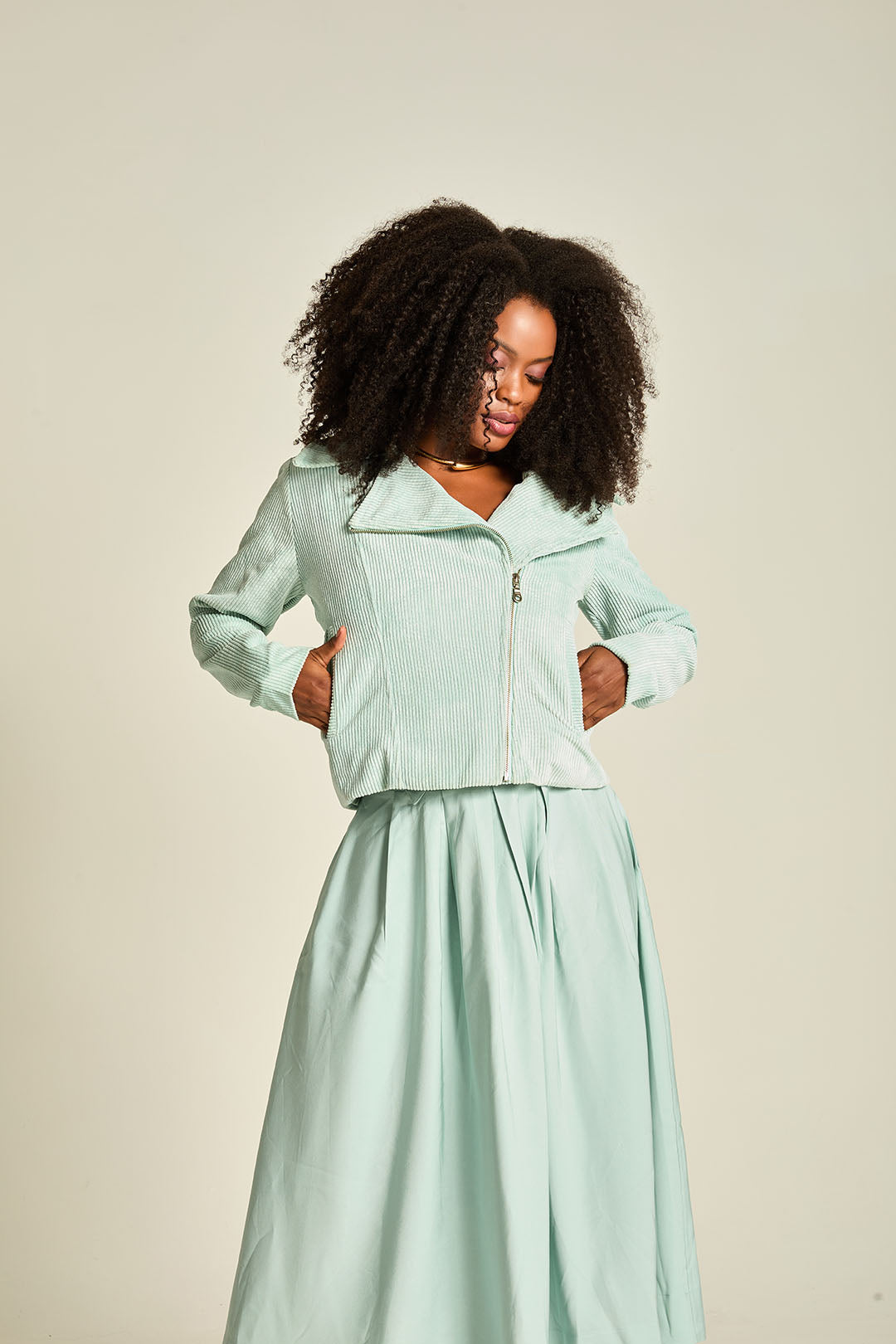 CASACO VELUDO C/ TRANSPASSE