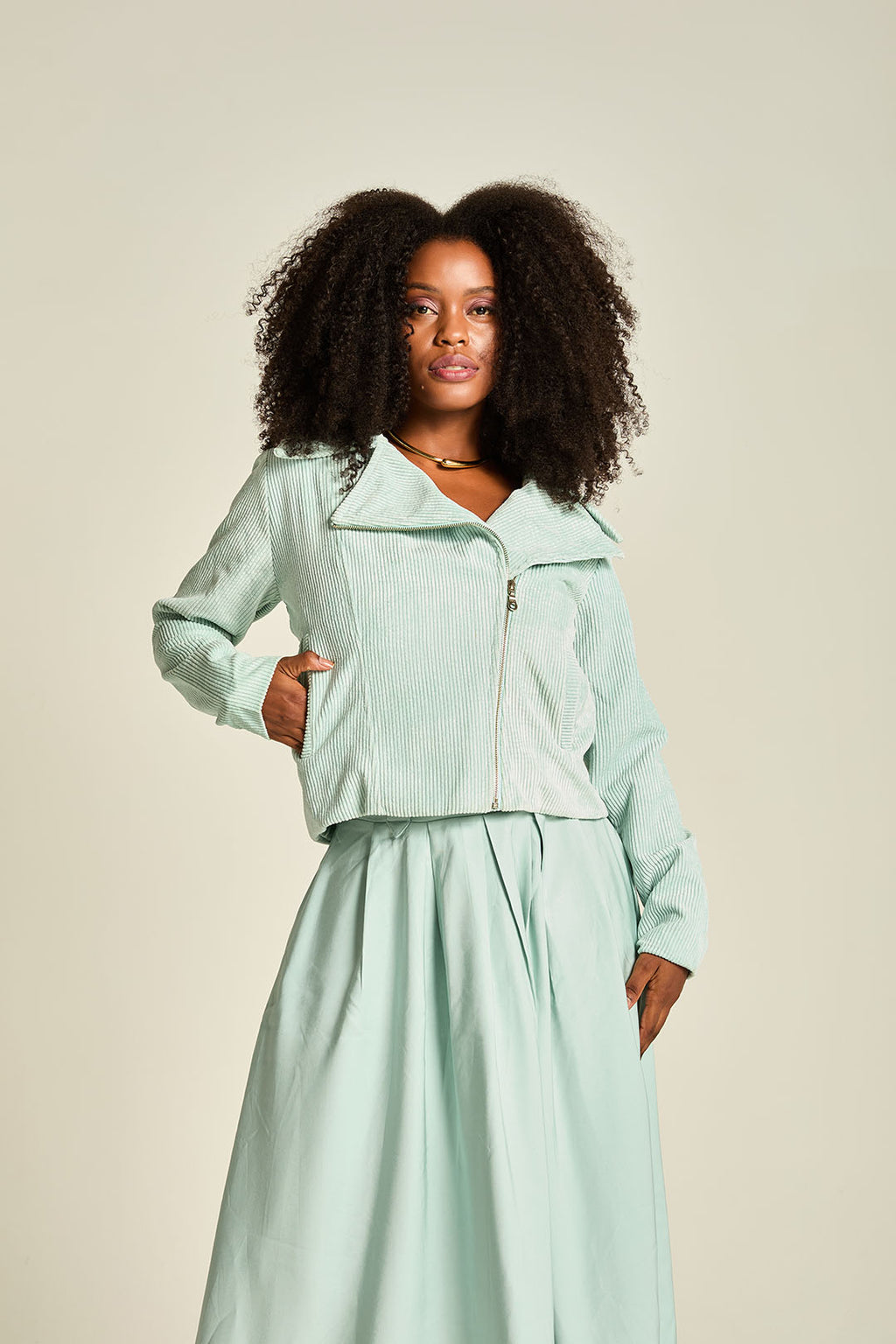 CASACO VELUDO C/ TRANSPASSE