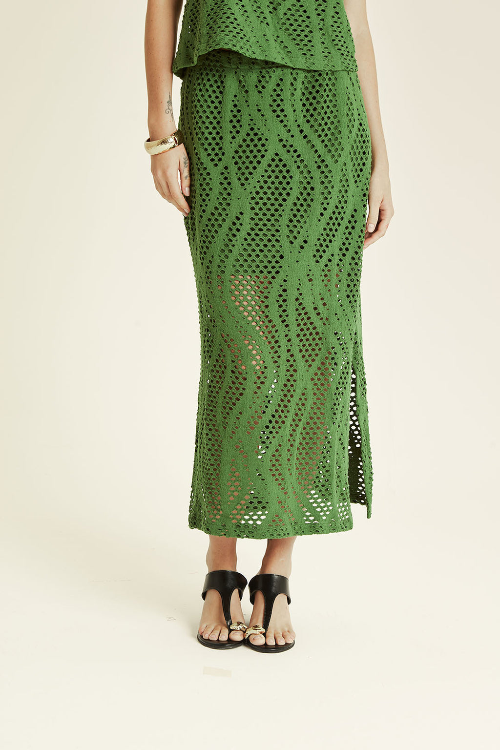 BLUSA CROCHET VERDE