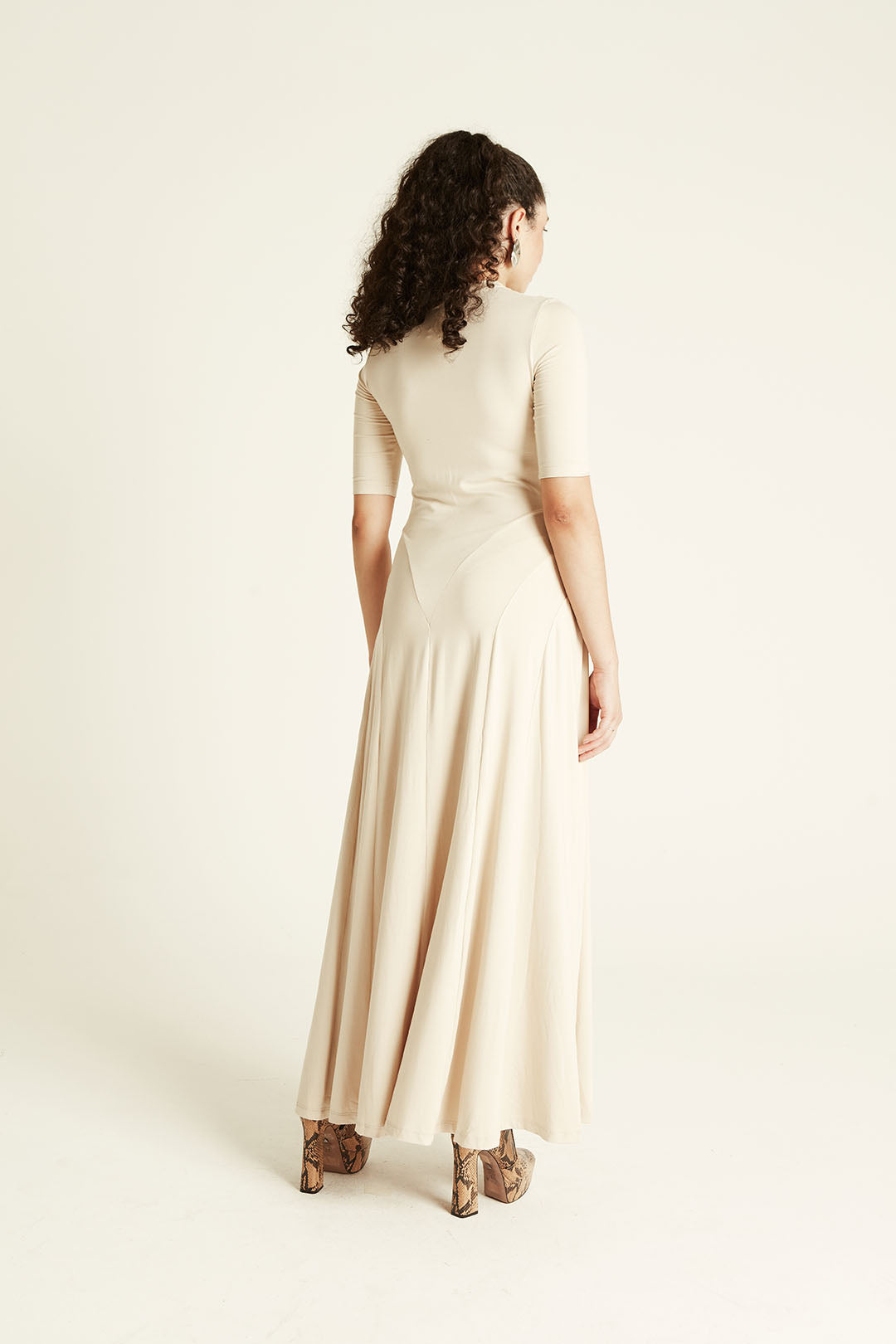 VESTIDO MALHA MANGA 3/4