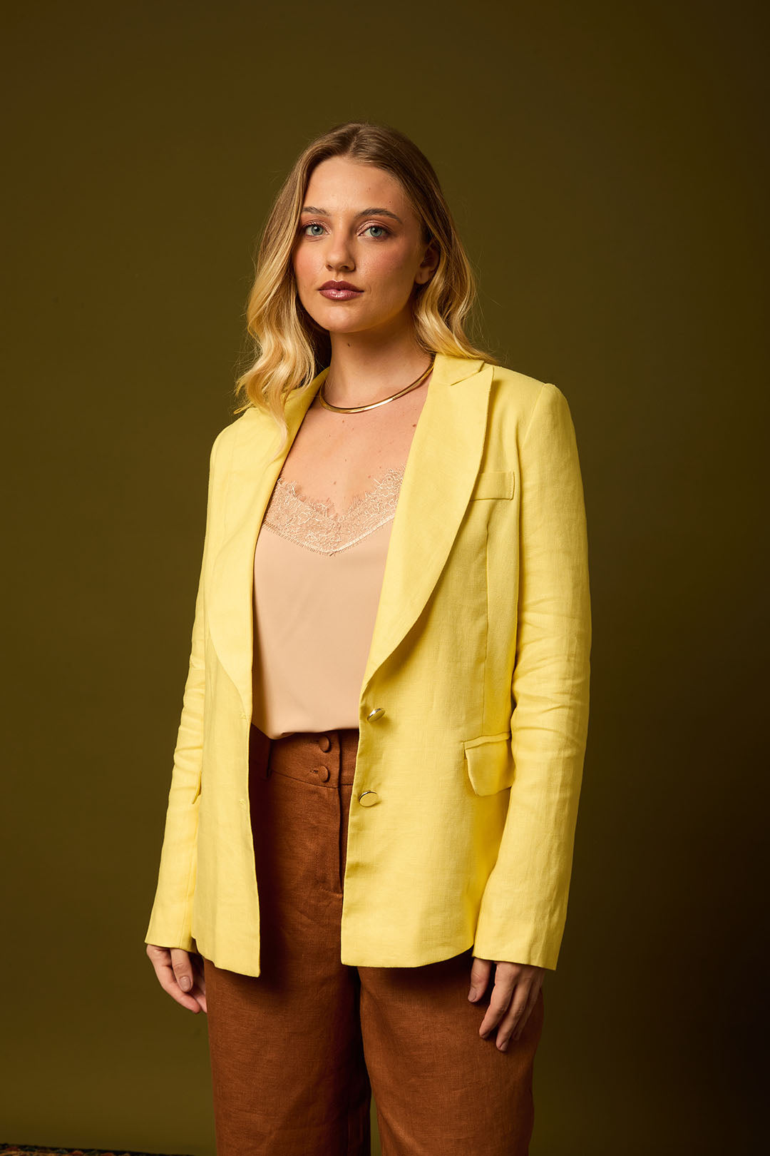 BLAZER LINHO PURO AMARELO