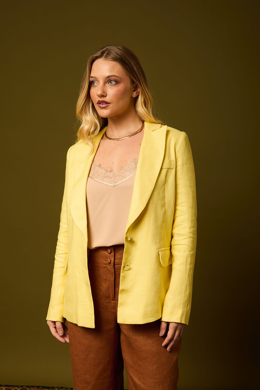 BLAZER LINHO PURO AMARELO