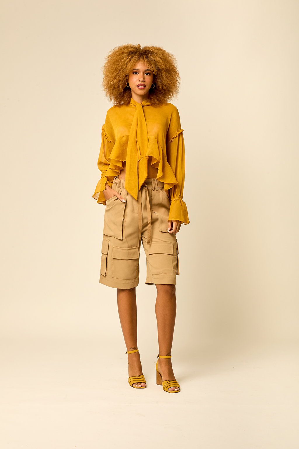 Blusa Bianca Mostarda