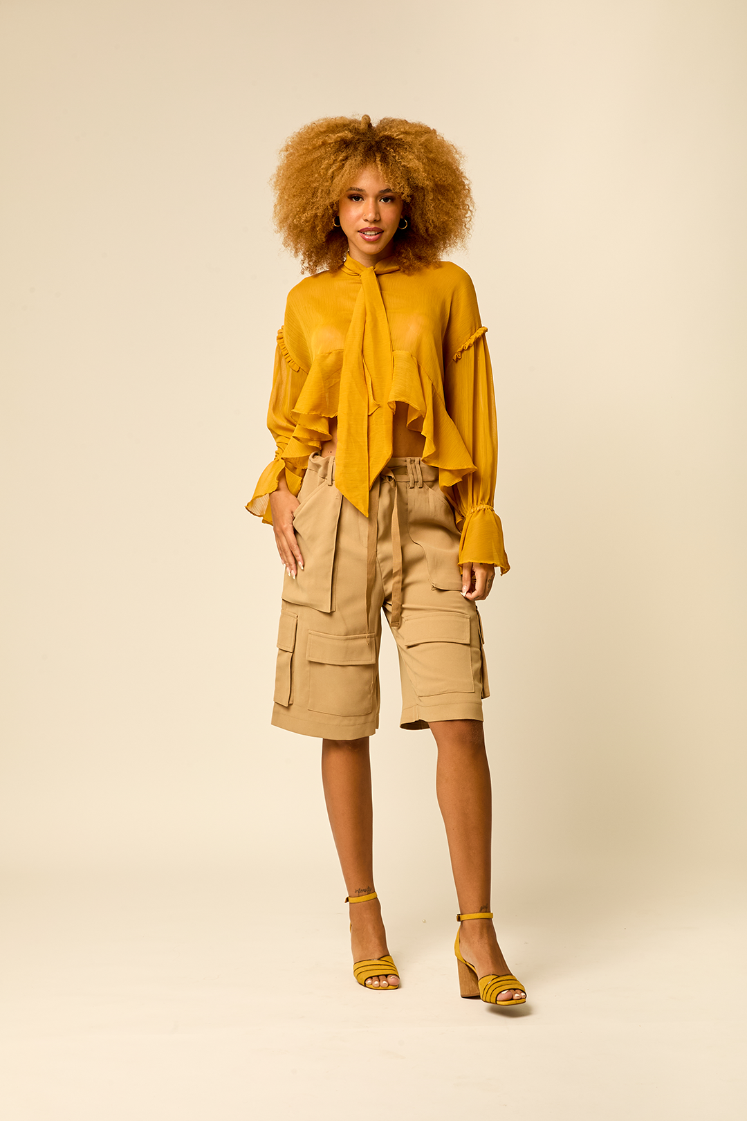 Blusa Bianca Mostarda