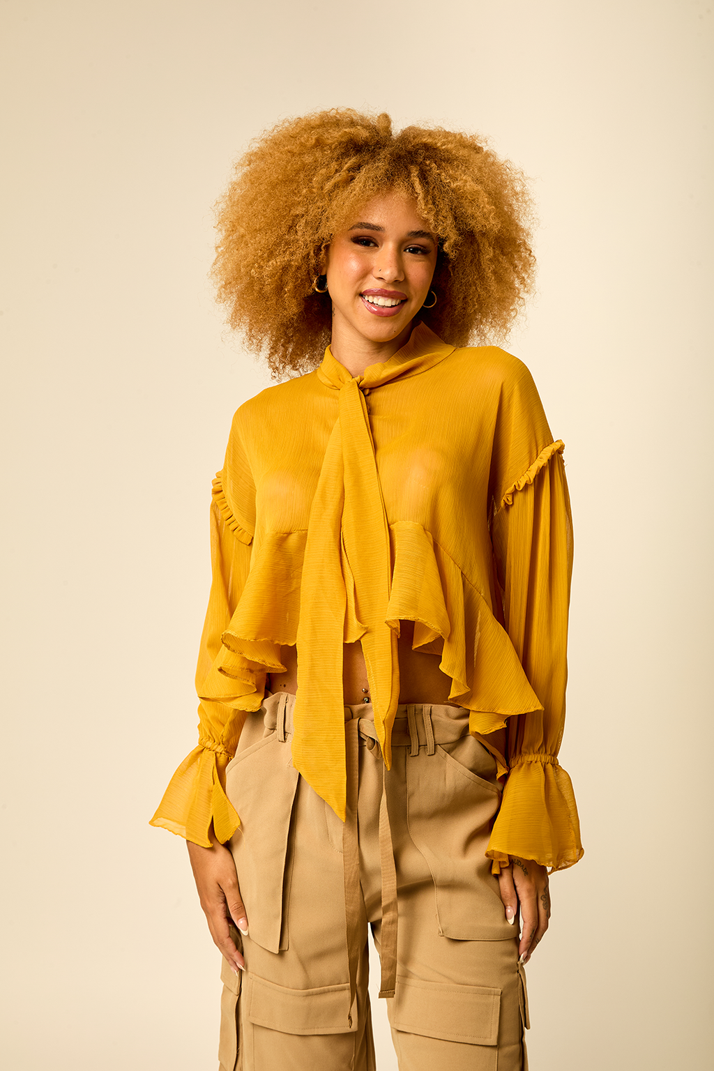 Blusa Bianca Mostarda