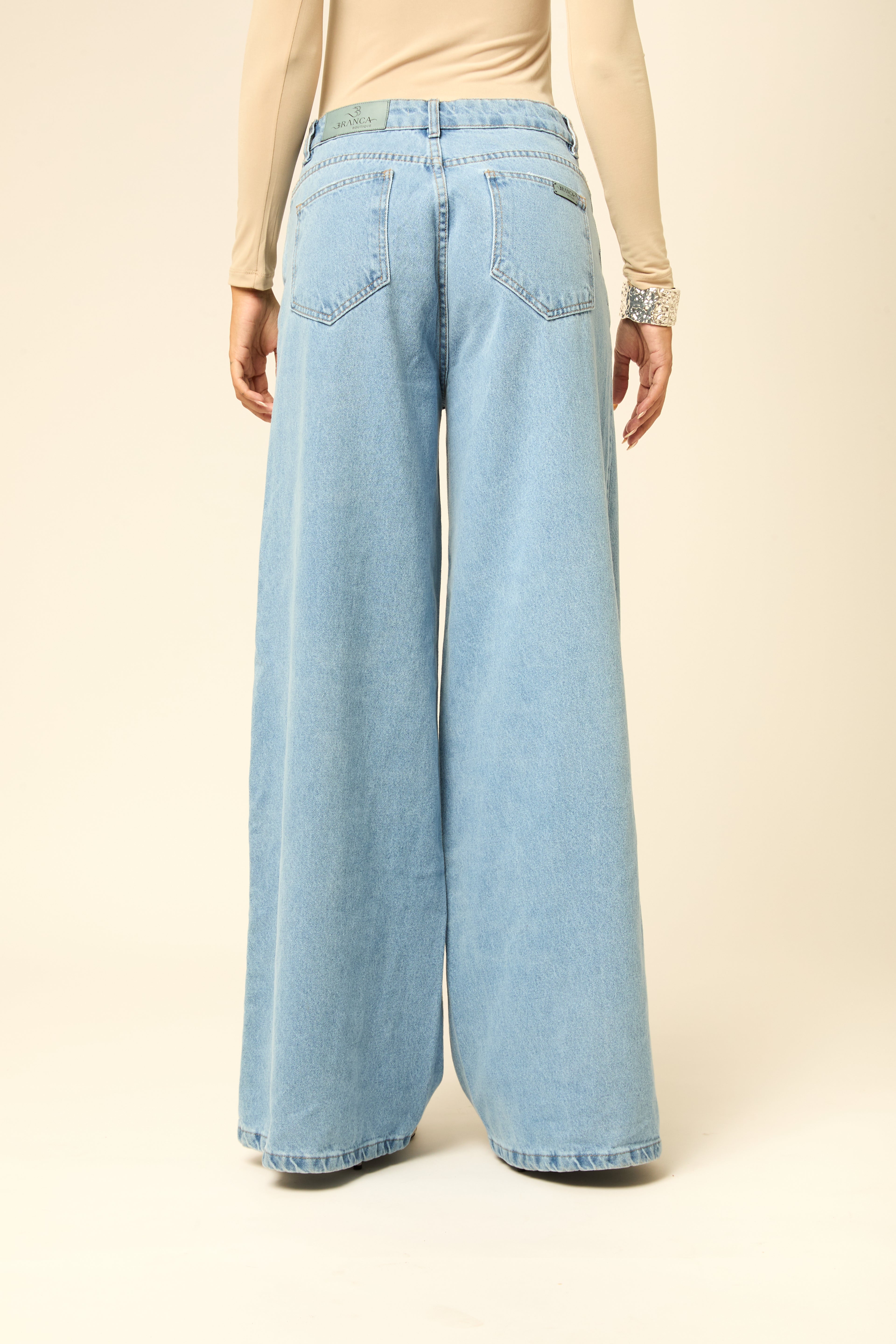 Calça Pantalona Michele Jeans
