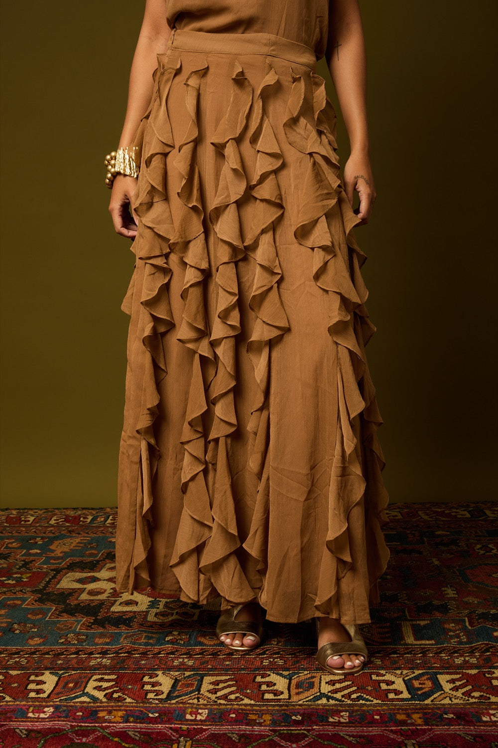 Conjunto com Bababos Caramelo