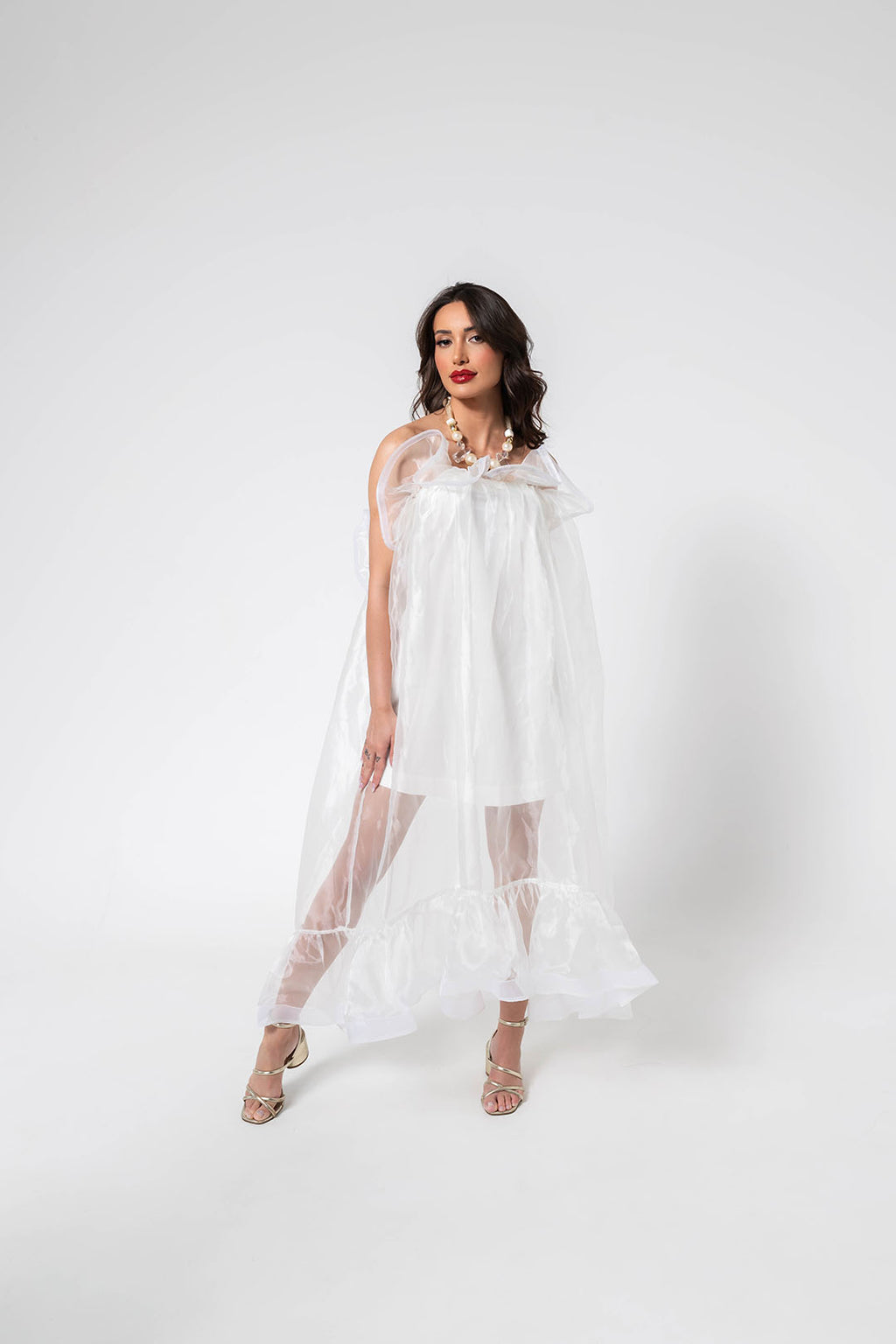 VESTIDO LONGO VOAL