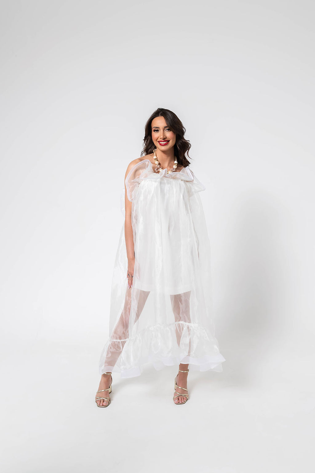 VESTIDO LONGO VOAL