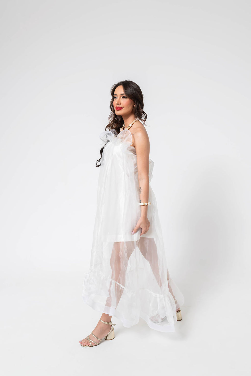VESTIDO LONGO VOAL