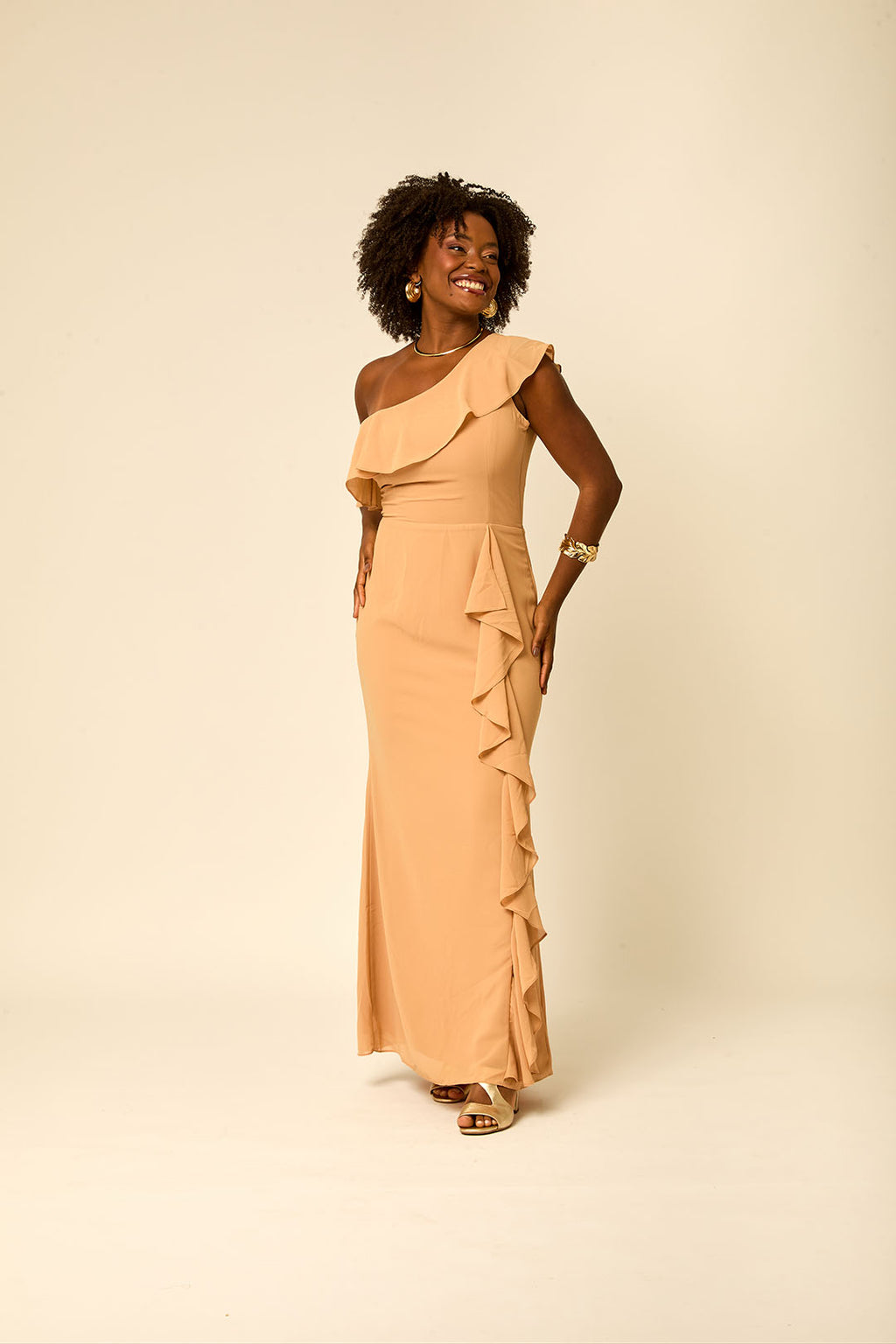 VESTIDO LONGO UM OMBRO