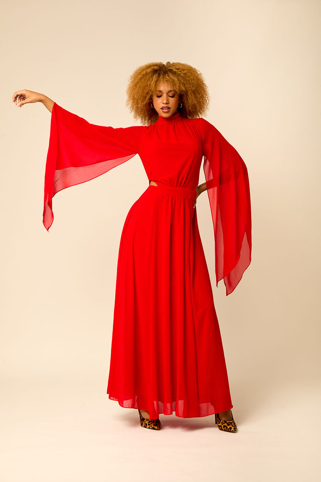 VESTIDO LONGO VERMELHO